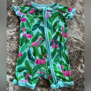 Little Sleepies Tropical Leaf Print Onesie